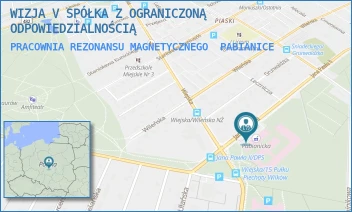 PRACOWNIA REZONANSU MAGNETYCZNEGO - WIZJA V SPÓŁKA Z OGRANICZONĄ ODPOWIEDZIALNOŚCIĄ - UL. JANA PAWŁA II 68,  PABIANICE