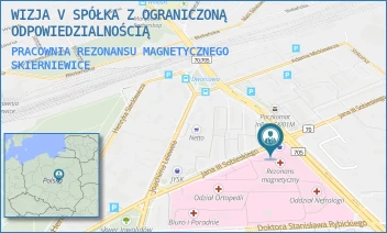 PRACOWNIA REZONANSU MAGNETYCZNEGO - WIZJA V SPÓŁKA Z OGRANICZONĄ ODPOWIEDZIALNOŚCIĄ - UL. JANA III SOBIESKIEGO 4, SKIERNIEWICE