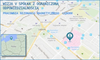 PRACOWNIA REZONANSU MAGNETYCZNEGO - WIZJA V SPÓŁKA Z OGRANICZONĄ ODPOWIEDZIALNOŚCIĄ - UL. JULIANA WĘGRZYNOWICZA 13,  LĘBORK
