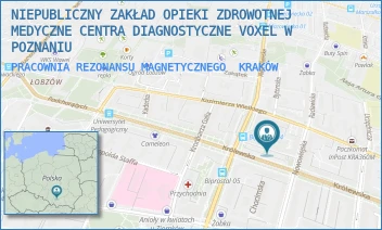 PRACOWNIA REZONANSU MAGNETYCZNEGO - NIEPUBLICZNY ZAKŁAD OPIEKI ZDROWOTNEJ MEDYCZNE CENTRA DIAGNOSTYCZNE VOXEL W POZNANIU - UL. KRÓLEWSKA 51,  KRAKÓW