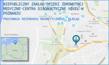 PRACOWNIA REZONANSU MAGNETYCZNEGO - NIEPUBLICZNY ZAKŁAD OPIEKI ZDROWOTNEJ MEDYCZNE CENTRA DIAGNOSTYCZNE VOXEL W POZNANIU - TEATRALNA 5,  ELBLĄG