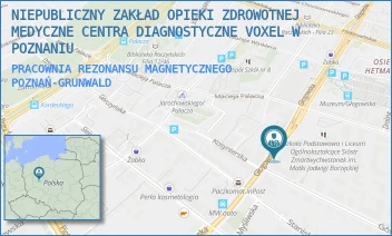 PRACOWNIA REZONANSU MAGNETYCZNEGO - NIEPUBLICZNY ZAKŁAD OPIEKI ZDROWOTNEJ MEDYCZNE CENTRA DIAGNOSTYCZNE VOXEL W POZNANIU - GŁOGOWSKA 151,  POZNAŃ-GRUNWALD