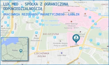 PRACOWNIA REZONANSU MAGNETYCZNEGO - LUX MED - SPÓŁKA Z OGRANICZONĄ ODPOWIEDZIALNOŚCIĄ - KAZIMIERZA JACZEWSKIEGO 2,  LUBLIN