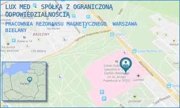 PRACOWNIA REZONANSU MAGNETYCZNEGO - LUX MED - SPÓŁKA Z OGRANICZONĄ ODPOWIEDZIALNOŚCIĄ - CEGŁOWSKA 80,  WARSZAWA BIELANY