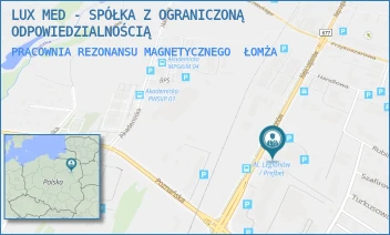 PRACOWNIA REZONANSU MAGNETYCZNEGO - LUX MED - SPÓŁKA Z OGRANICZONĄ ODPOWIEDZIALNOŚCIĄ - LEGIONÓW 145A,  ŁOMŻA