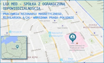 PRACOWNIA REZONANSU MAGNETYCZNEGO, NIEKŁAŃSKA 4/24 - LUX MED - SPÓŁKA Z OGRANICZONĄ ODPOWIEDZIALNOŚCIĄ - NIEKŁAŃSKA 4/24,  WARSZAWA PRAGA-POŁUDNIE