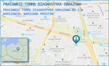 PRACOWNIA TOMMA DIAGNOSTYKA OBRAZOWA NR 2 W WARSZAWIE - PRACOWNIE TOMMA DIAGNOSTYKA OBRAZOWA - MARYNARSKA 13,  WARSZAWA MOKOTÓW