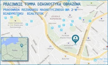 PRACOWNIA REZONANSU MAGNETYCZNEGO NR 2 W BIAŁYMSTOKU - PRACOWNIE TOMMA DIAGNOSTYKA OBRAZOWA - GEN. JÓZEFA BEMA 7,  BIAŁYSTOK