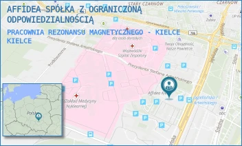 PRACOWNIA REZONANSU MAGNETYCZNEGO - KIELCE - AFFIDEA SPÓŁKA Z OGRANICZONĄ ODPOWIEDZIALNOŚCIĄ - JAGIELLOŃSKA 72,  KIELCE