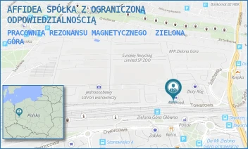 PRACOWNIA REZONANSU MAGNETYCZNEGO - AFFIDEA SPÓŁKA Z OGRANICZONĄ ODPOWIEDZIALNOŚCIĄ - UL. TOWAROWA 20,  ZIELONA GÓRA
