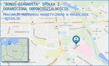PRACOWNIA REZONANSU MAGNETYCZNEGO W KOSZALINIE - "BONUS-DIAGNOSTA" SPÓŁKA Z OGRANICZONĄ ODPOWIEDZIALNOŚCIĄ - SZPITALNA 2-4,  KOSZALIN