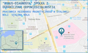 PRACOWNIA REZONANSU MAGNETYCZNEGO W STALOWEJ WOLI - "BONUS-DIAGNOSTA" SPÓŁKA Z OGRANICZONĄ ODPOWIEDZIALNOŚCIĄ - STASZICA 4,  STALOWA WOLA