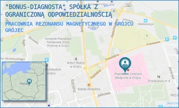PRACOWNIA REZONANSU MAGNETYCZNEGO W GRÓJCU - "BONUS-DIAGNOSTA" SPÓŁKA Z OGRANICZONĄ ODPOWIEDZIALNOŚCIĄ - KSIĘDZA PIOTRA SKARGI 10,  GRÓJEC
