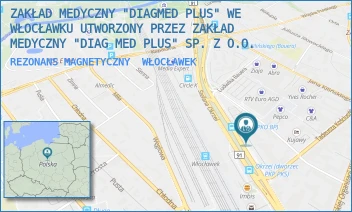 REZONANS MAGNETYCZNY - ZAKŁAD MEDYCZNY "DIAGMED PLUS" WE WŁOCŁAWKU UTWORZONY PRZEZ ZAKŁAD MEDYCZNY "DIAG MED PLUS" SP. Z O.O. - OKRZEI 66,  WŁOCŁAWEK