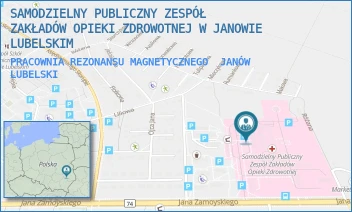 PRACOWNIA REZONANSU MAGNETYCZNEGO - SAMODZIELNY PUBLICZNY ZESPÓŁ ZAKŁADÓW OPIEKI ZDROWOTNEJ W JANOWIE LUBELSKIM - JANA ZAMOYSKIEGO 149,  JANÓW LUBELSKI