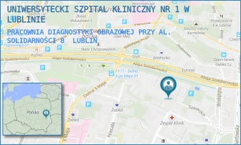 PRACOWNIA DIAGNOSTYKI OBRAZOWEJ PRZY AL. SOLIDARNOŚCI 8 - UNIWERSYTECKI SZPITAL KLINICZNY NR 1 W LUBLINIE - ALEJA SOLIDARNOŚCI 8,  LUBLIN
