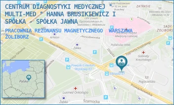 PRACOWNIA REZONANSU MAGNETYCZNEGO - CENTRUM DIAGNOSTYKI MEDYCZNEJ " MULTI-MED " SPÓŁKA AKCYJNA - ZYGMUNTA KRASIŃSKIEGO 69,  WARSZAWA ŻOLIBORZ