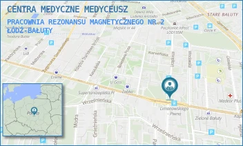 PRACOWNIA REZONANSU MAGNETYCZNEGO NR 2 - CENTRA MEDYCZNE MEDYCEUSZ - UL. BOLESŁAWA LIMANOWSKIEGO 47,  ŁÓDŹ-BAŁUTY