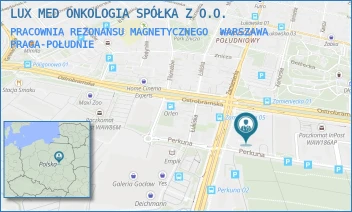 PRACOWNIA REZONANSU MAGNETYCZNEGO - LUX MED ONKOLOGIA SPÓŁKA Z O.O. - GEN. AUGUSTA EMILA FIELDORFA "NILA" 40,  WARSZAWA PRAGA-POŁUDNIE