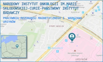 PRACOWNIA REZONANSU MAGNETYCZNEGO I - NARODOWY INSTYTUT ONKOLOGII IM.MARII SKŁODOWSKIEJ-CURIE-PAŃSTWOWY INSTYTUT BADAWCZY - ROENTGENA 5,  WARSZAWA URSYNÓW
