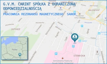 PRACOWNIA REZONANSU MAGNETYCZNEGO - G.V.M. CARINT SPÓŁKA Z OGRANICZONĄ ODPOWIEDZIALNOŚCIĄ - UL. 800-LECIA 26,  SANOK