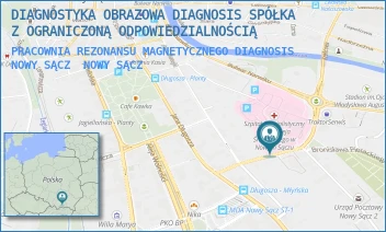 PRACOWNIA REZONANSU MAGNETYCZNEGO DIAGNOSIS NOWY SĄCZ - DIAGNOSTYKA OBRAZOWA DIAGNOSIS SPÓŁKA Z OGRANICZONĄ ODPOWIEDZIALNOŚCIĄ - UL. MŁYŃSKA 5,  NOWY SĄCZ