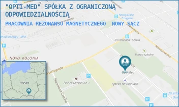 PRACOWNIA REZONANSU MAGNETYCZNEGO - "OPTI-MED" SPÓŁKA Z OGRANICZONĄ ODPOWIEDZIALNOŚCIĄ - UL. 29 LISTOPADA 14 D,  NOWY SĄCZ