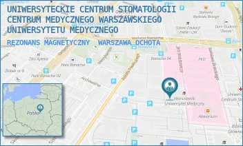REZONANS MAGNETYCZNY - "CENTRUM MEDYCZNE WARSZAWSKIEGO UNIWERSYTETU MEDYCZNEGO" SPÓŁKA Z OGRANICZONĄ ODPOWIEDZIALNOŚCIĄ - JANA NIELUBOWICZA 5,  WARSZAWA OCHOTA