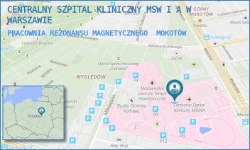 PRACOWNIA REZONANSU MAGNETYCZNEGO - CENTRALNY SZPITAL KLINICZNY MSW I A W WARSZAWIE - WOŁOSKA 137,  MOKOTÓW