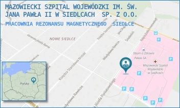 PRACOWNIA REZONANSU MAGNETYCZNEGO - MAZOWIECKI SZPITAL WOJEWÓDZKI IM. ŚW. JANA PAWŁA II W SIEDLCACH  SP. Z O.O. - PONIATOWSKIEGO 26,  SIEDLCE