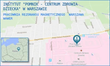 PRACOWNIA REZONANSU MAGNETYCZNEGO - INSTYTUT "POMNIK - CENTRUM ZDROWIA DZIECKA" - ALEJA DZIECI POLSKICH 20,  WARSZAWA WAWER