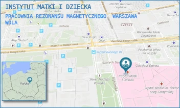 PRACOWNIA REZONANSU MAGNETYCZNEGO - INSTYTUT MATKI I DZIECKA - MARCINA KASPRZAKA 17 A,  WARSZAWA WOLA
