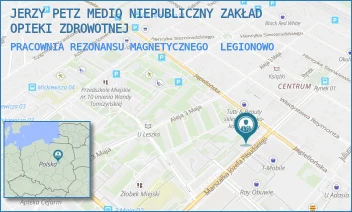PRACOWNIA REZONANSU MAGNETYCZNEGO - JERZY PETZ MEDIQ NIEPUBLICZNY ZAKŁAD OPIEKI ZDROWOTNEJ - PIŁSUDSKIEGO 20,  LEGIONOWO