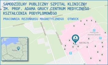 PRACOWNIA REZONANSU MAGNETYCZNEGO - SAMODZIELNY PUBLICZNY SZPITAL KLINICZNY IM. PROF. ADAMA GRUCY CENTRUM MEDYCZNEGO KSZTAŁCENIA PODYPLOMOWEGO - KONARSKIEGO 13,  OTWOCK