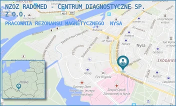 PRACOWNIA REZONANSU MAGNETYCZNEGO - NZOZ RADOMED - CENTRUM DIAGNOSTYCZNE SP. Z O.O. - UL. ŚW. PIOTRA 1,  NYSA