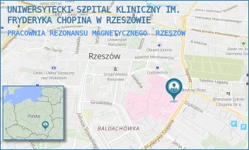 PRACOWNIA REZONANSU MAGNETYCZNEGO - UNIWERSYTECKI SZPITAL KLINICZNY IM. FRYDERYKA CHOPINA W RZESZOWIE - UL. CHOPINA 2,  RZESZÓW