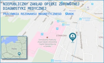 PRACOWNIA REZONANSU MAGNETYCZNEGO - NIEPUBLICZNY ZAKŁAD OPIEKI ZDROWOTNEJ - DIAGNOSTYKI MEDYCZNEJ - UL. KONARSKIEGO 26,  SANOK