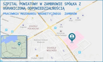 PRACOWNIA REZONANSU MAGNETYCZNEGO - SZPITAL POWIATOWY W ZAMBROWIE SPÓŁKA Z OGRANICZONĄ ODPOWIEDZIALNOŚCIĄ - PAPIEŻĄ J. PAWŁA II 3,  ZAMBRÓW