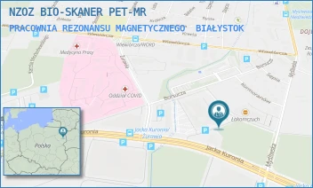 PRACOWNIA REZONANSU MAGNETYCZNEGO - NZOZ BIO-SKANER PET-MR - ŻURAWIA 71A,  BIAŁYSTOK