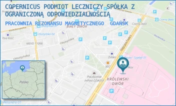 PRACOWNIA REZONANSU MAGNETYCZNEGO - COPERNICUS PODMIOT LECZNICZY SPÓŁKA Z OGRANICZONĄ ODPOWIEDZIALNOŚCIĄ - ALEJA JANA PAWŁA II 50,  GDAŃSK