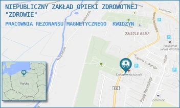 PRACOWNIA REZONANSU MAGNETYCZNEGO - NIEPUBLICZNY ZAKŁAD OPIEKI ZDROWOTNEJ "ZDROWIE" - UL. JÓZEFA HALLERA 31,  KWIDZYN