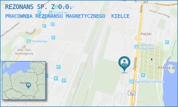 PRACOWNIA REZONANSU MAGNETYCZNEGO - REZONANS SP. Z O.O. - ZAGNAŃSKA 77,  KIELCE