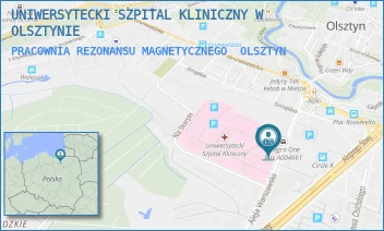 PRACOWNIA REZONANSU MAGNETYCZNEGO - UNIWERSYTECKI SZPITAL KLINICZNY W OLSZTYNIE - ALEJA WARSZAWSKA 30,  OLSZTYN