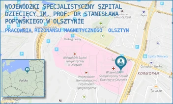 PRACOWNIA REZONANSU MAGNETYCZNEGO - WOJEWÓDZKI SPECJALISTYCZNY SZPITAL DZIECIĘCY IM. PROF. DR STANISŁAWA POPOWSKIEGO W OLSZTYNIE - ŻOŁNIERSKA 18A,  OLSZTYN