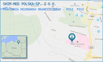 PRACOWNIA REZONANSU MAGNETYCZNEGO - PISZ - SHIM-MED POLSKA SP.Z O.O. - HENRYKA SIENKIEWICZA 2B,  PISZ