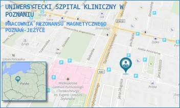 PRACOWNIA REZONANSU MAGNETYCZNEGO - UNIWERSYTECKI SZPITAL KLINICZNY W POZNANIU - AUGUSTYNA SZAMARZEWSKIEGO 84,  POZNAŃ-JEŻYCE