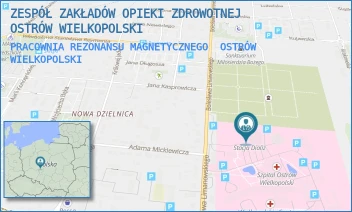 PRACOWNIA REZONANSU MAGNETYCZNEGO - ZESPÓŁ ZAKŁADÓW OPIEKI ZDROWOTNEJ OSTRÓW WIELKOPOLSKI - LIMANOWSKIEGO 20/22,  OSTRÓW WIELKOPOLSKI