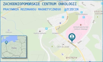PRACOWNIA REZONANSU MAGNETYCZNEGO - ZACHODNIOPOMORSKIE CENTRUM ONKOLOGII - STRZAŁOWSKA 22,  SZCZECIN