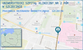PRACOWNIA REZONANSU MAGNETYCZNEGO - UNIWERSYTECKI SZPITAL KLINICZNY NR 2 PUM W SZCZECINIE - POWSTAŃCÓW WLKP. 72,  SZCZECIN