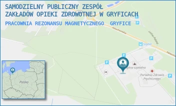PRACOWNIA REZONANSU MAGNETYCZNEGO - SAMODZIELNY PUBLICZNY ZESPÓŁ ZAKŁADÓW OPIEKI ZDROWOTNEJ W GRYFICACH - NIECHORSKA 27,  GRYFICE